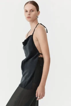 Tops*St. Agni Adjustable Strap Top - Black