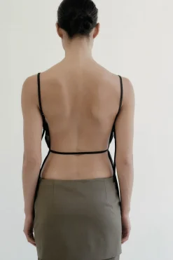 Tops*St. Agni Adjustable Strap Top - Black