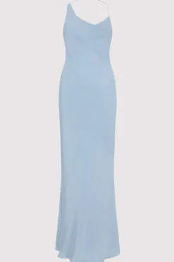 Dresses*St. Agni Asymm Drape Maxi Dress - Stone Blue