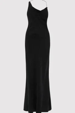 Dresses*St. Agni Asymm Drape Maxi Dress - Washed Black