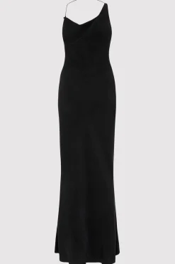 Dresses*St. Agni Asymm Drape Maxi Dress - Washed Black