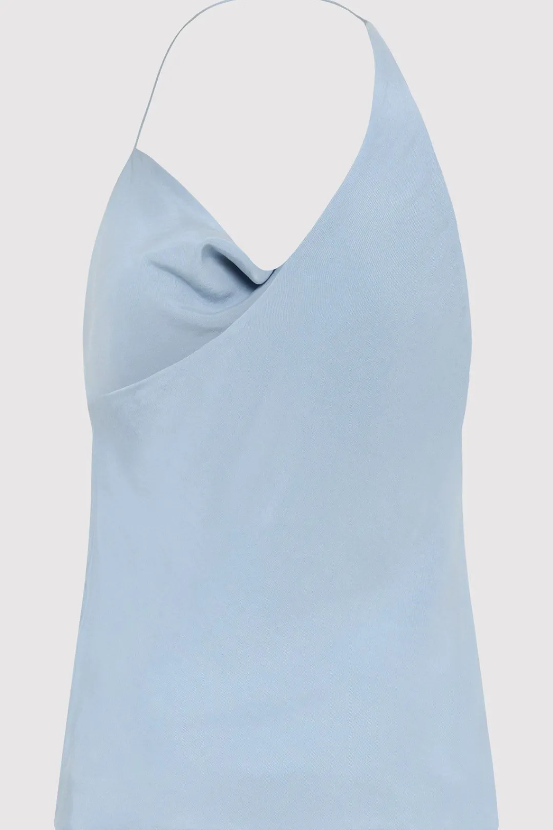 Tops*St. Agni Asymm Drape Top - Stone Blue