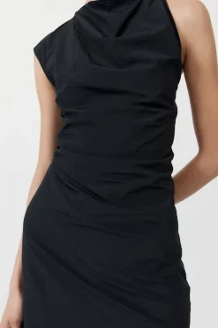 Dresses*St. Agni Asymm Tuck Dress - Black