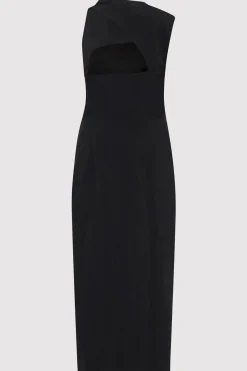 Dresses*St. Agni Asymm Tuck Dress - Black