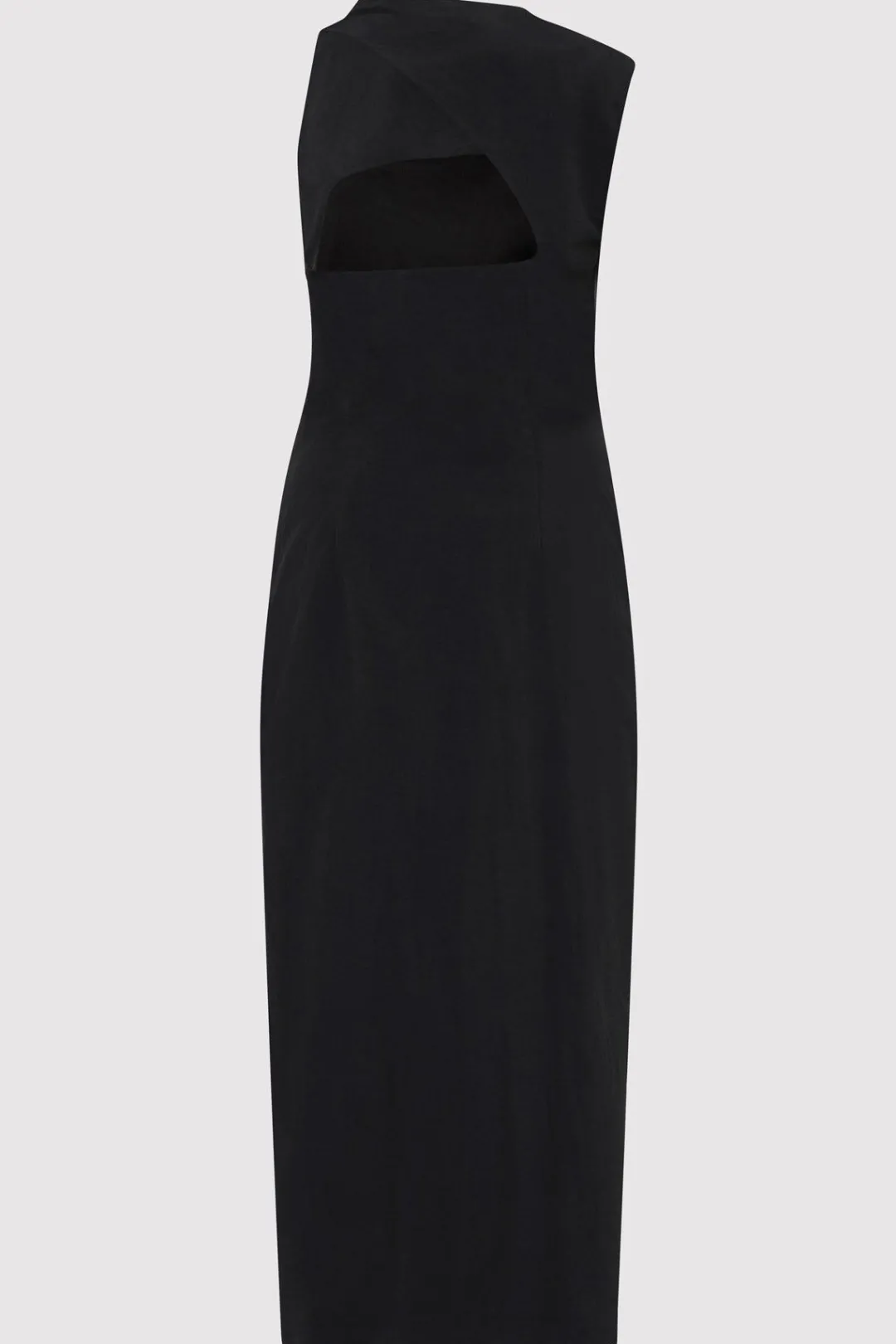 Dresses*St. Agni Asymm Tuck Dress - Black