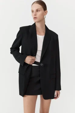 Jackets*St. Agni Belt Detail Blazer - Black