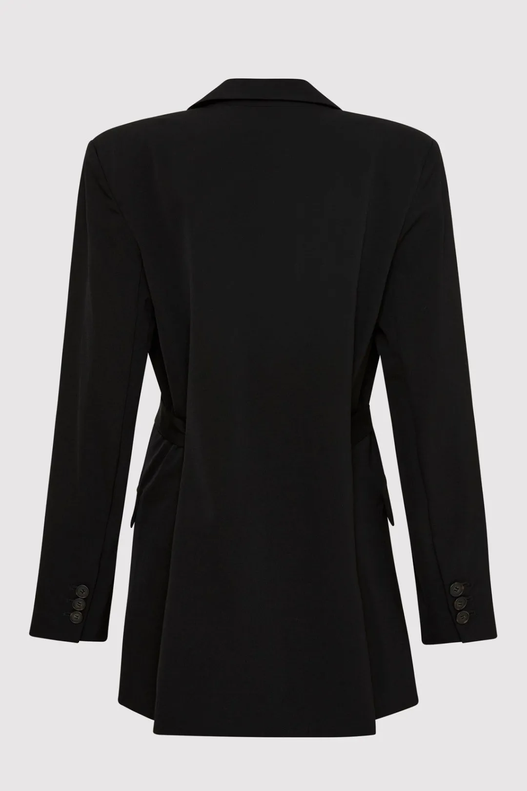 Tailoring*St. Agni Belt Detail Blazer - Black