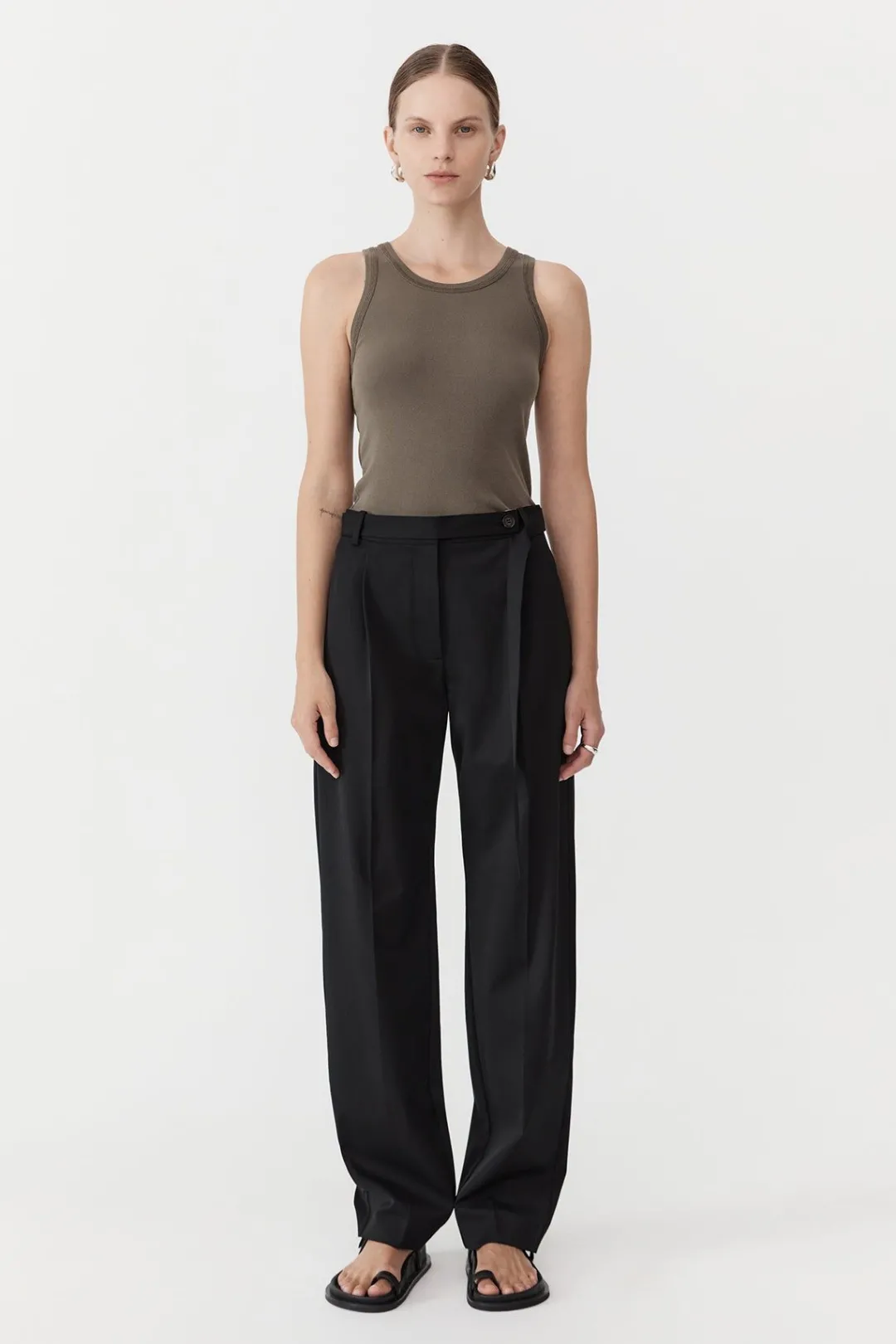 Tailoring*St. Agni Belted Pants - Black