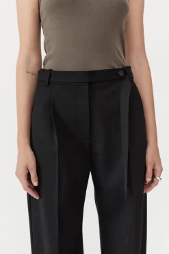 Tailoring*St. Agni Belted Pants - Black