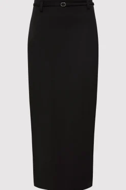 Skirts*St. Agni Belted Pencil Skirt - Black