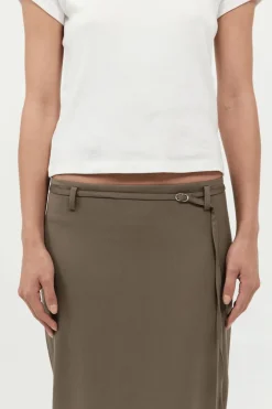 Skirts*St. Agni Belted Pencil Skirt - Kelp