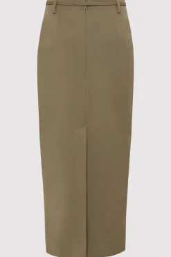 Skirts*St. Agni Belted Pencil Skirt - Kelp