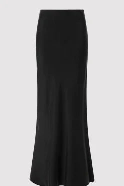 Skirts*St. Agni Bias Slip Skirt - Black