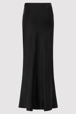Skirts*St. Agni Bias Slip Skirt - Black