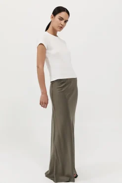 Skirts*St. Agni Bias Slip Skirt - Kelp