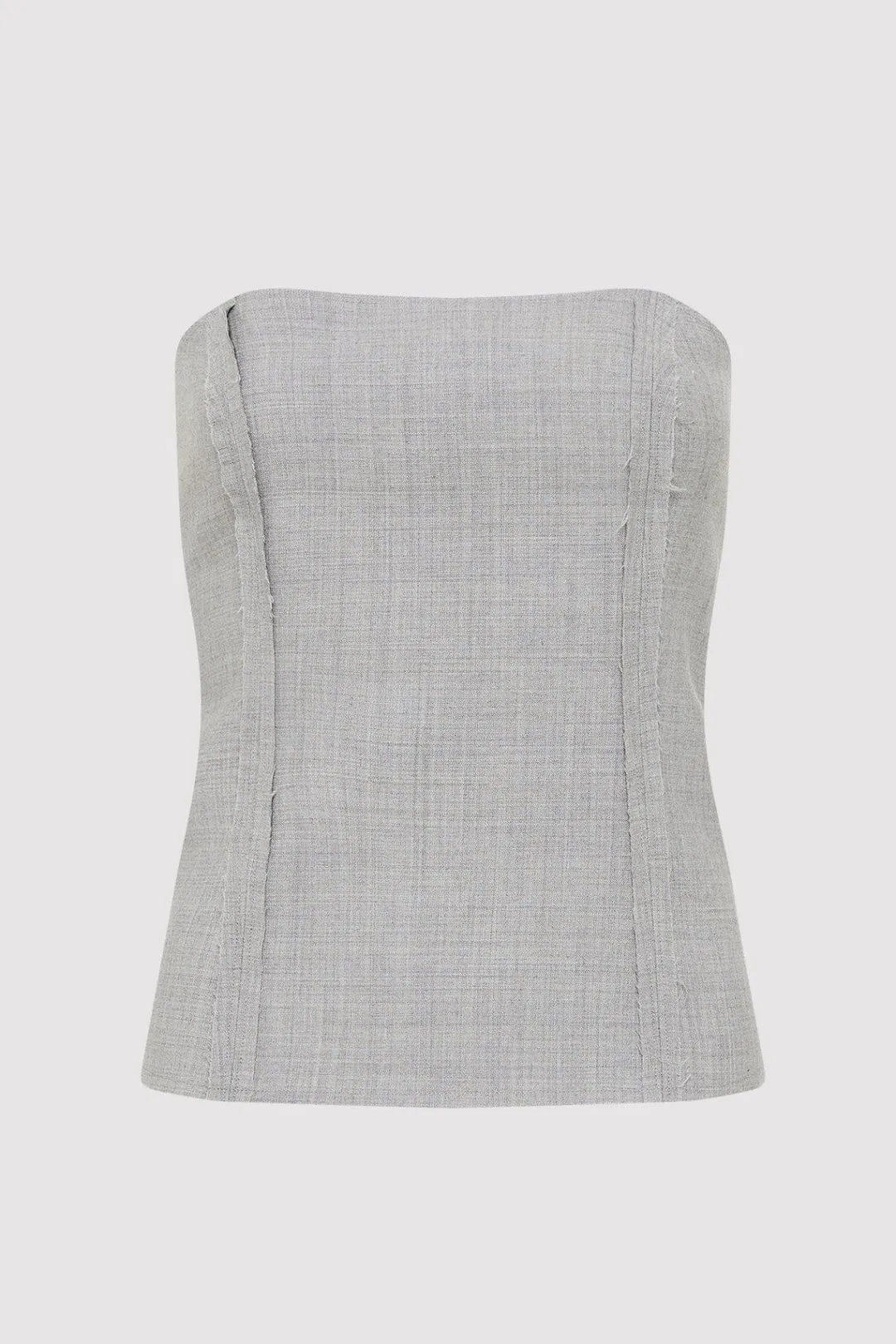 Tailoring*St. Agni Bustier Top - Grey Heather