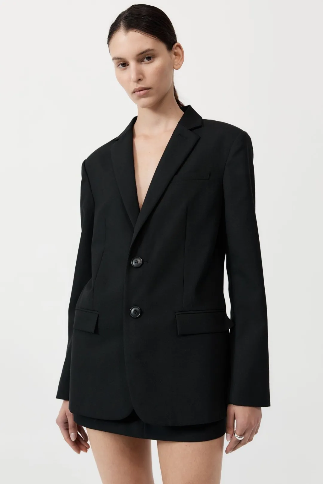Tailoring*St. Agni Carter Blazer - Black
