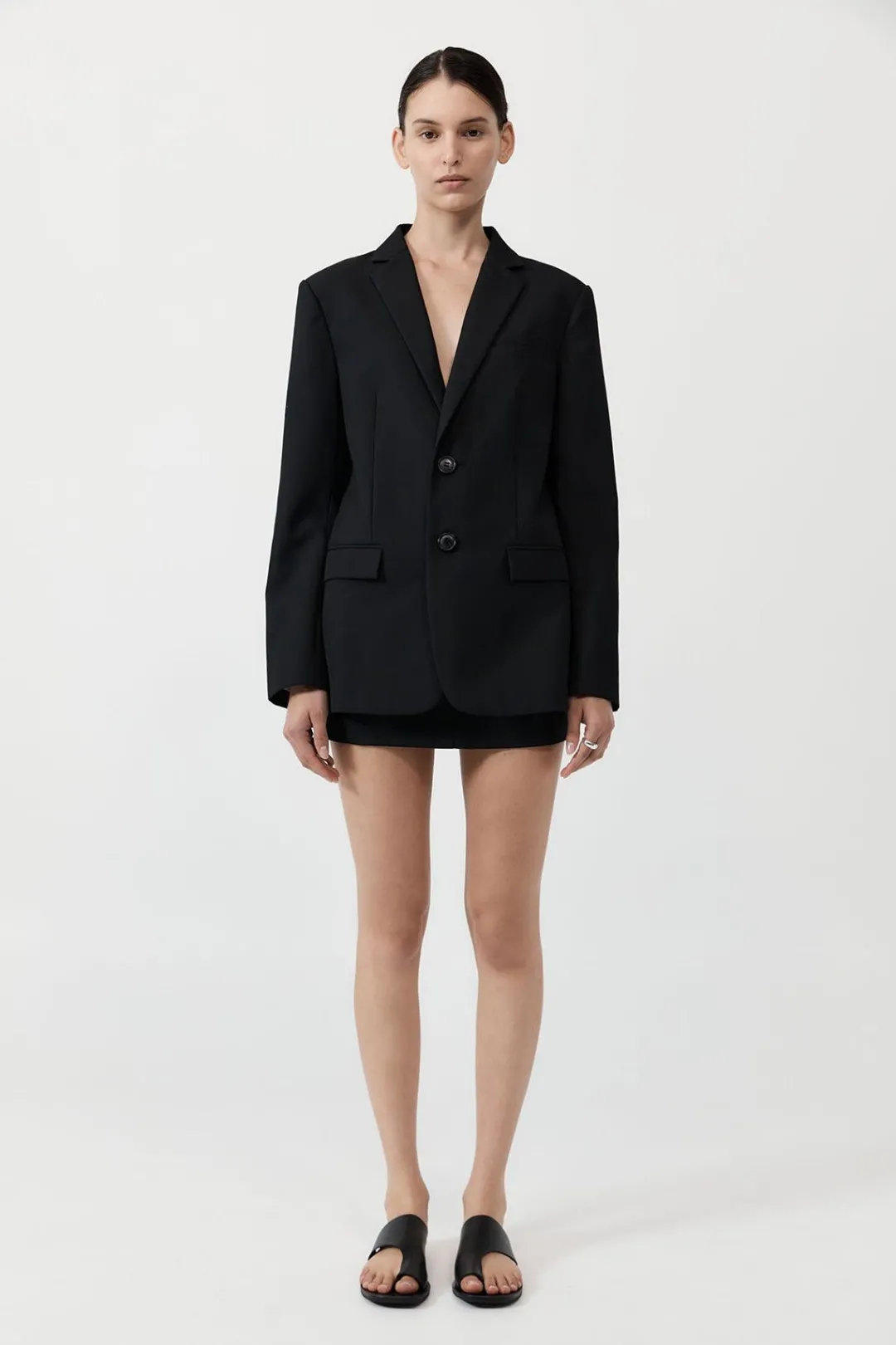 Tailoring*St. Agni Carter Blazer - Black