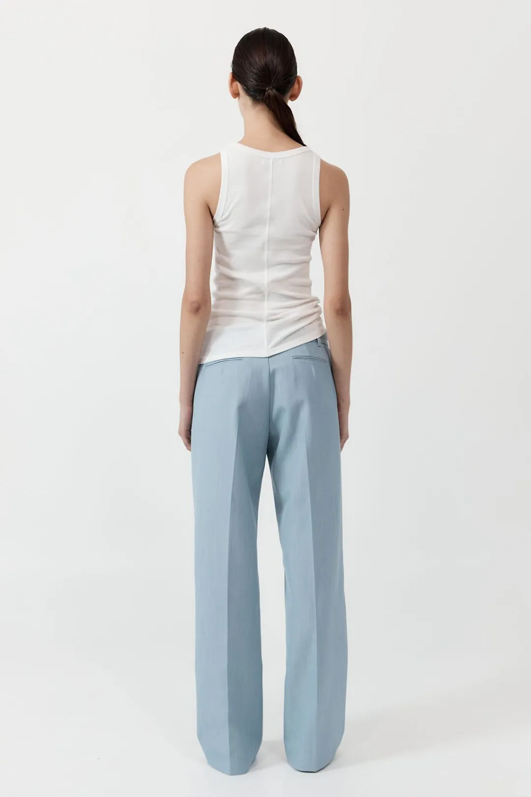 Tailoring*St. Agni Carter Trousers - Stone Blue