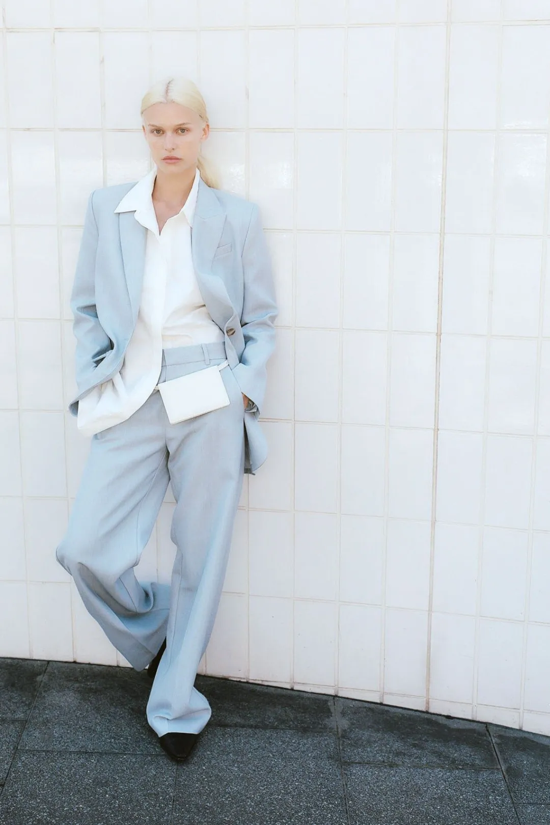 Tailoring*St. Agni Carter Trousers - Stone Blue