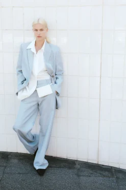Unisex*St. Agni Carter Trousers - Stone Blue