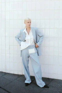 Unisex*St. Agni Carter Trousers - Stone Blue