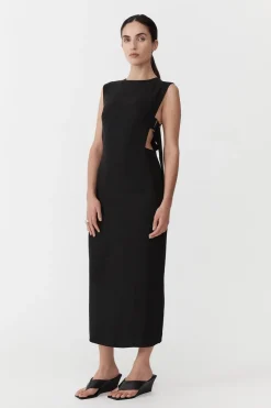 Dresses*St. Agni Classic Side Detail Dress - Black