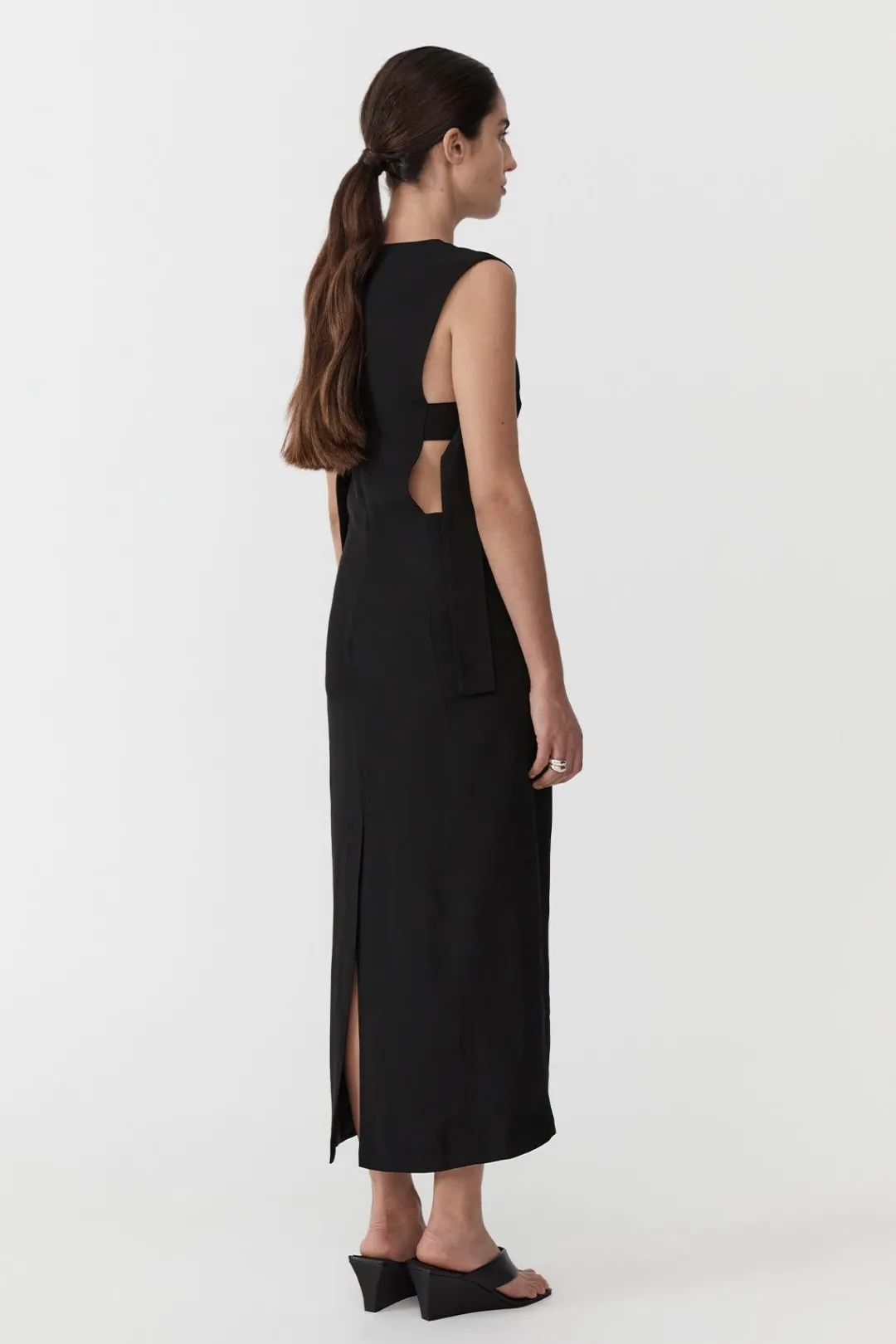 Dresses*St. Agni Classic Side Detail Dress - Black