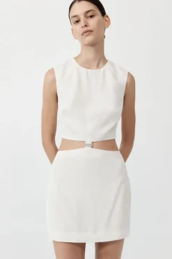 Dresses*St. Agni Clip Buckle Mini Dress - Off White