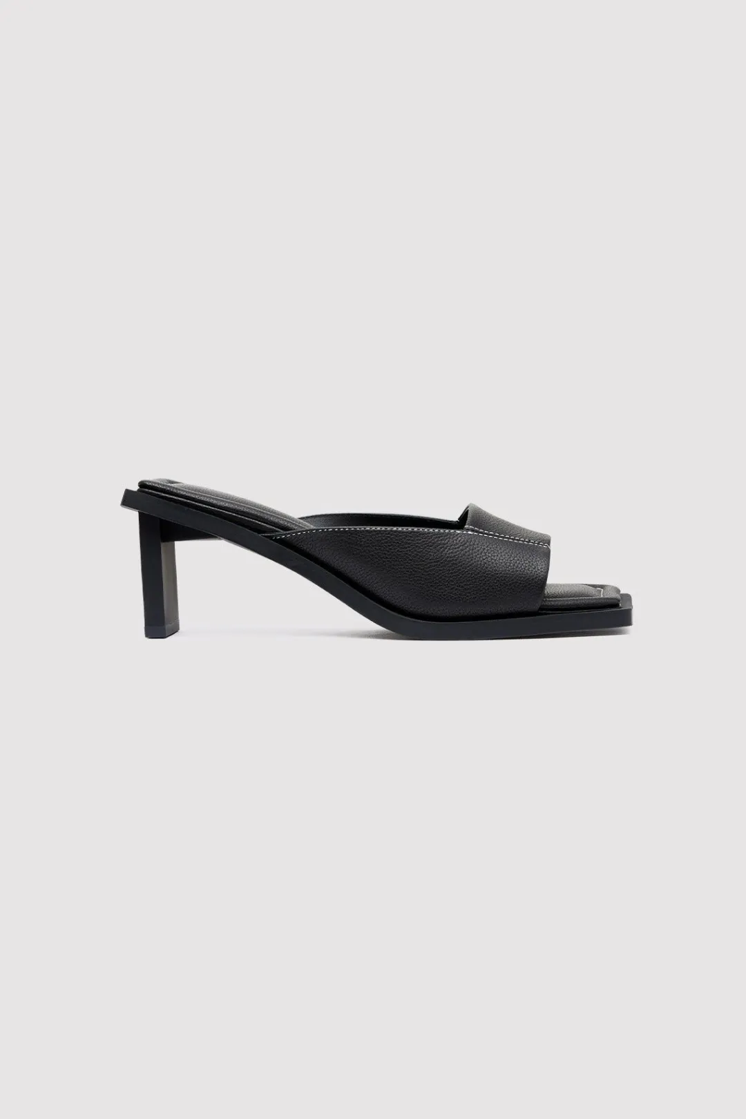 Heels*St. Agni Contrast Stitch Heel - Black