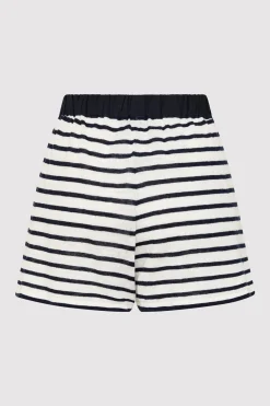 Basics*St. Agni Copain Knit Shorts - Brenton Stripe
