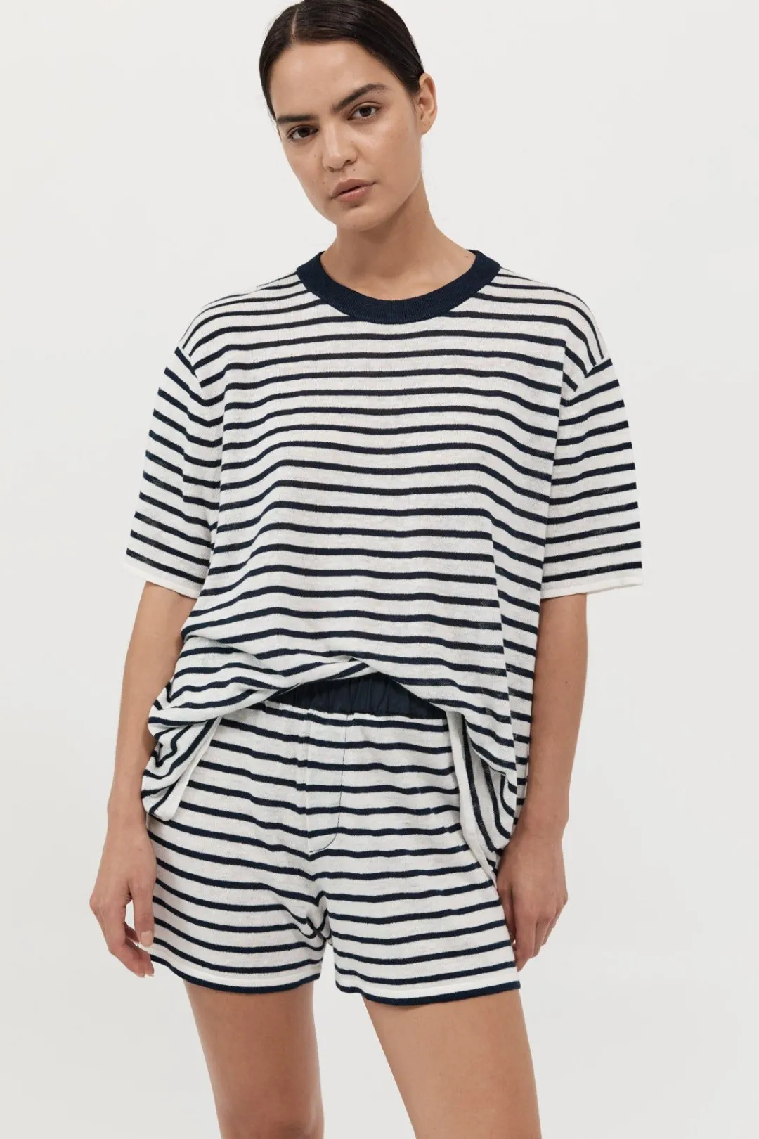 Knitwear*St. Agni Copain Knit Shorts - Brenton Stripe