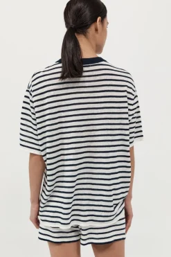 Knitwear*St. Agni Copain Knit Shorts - Brenton Stripe