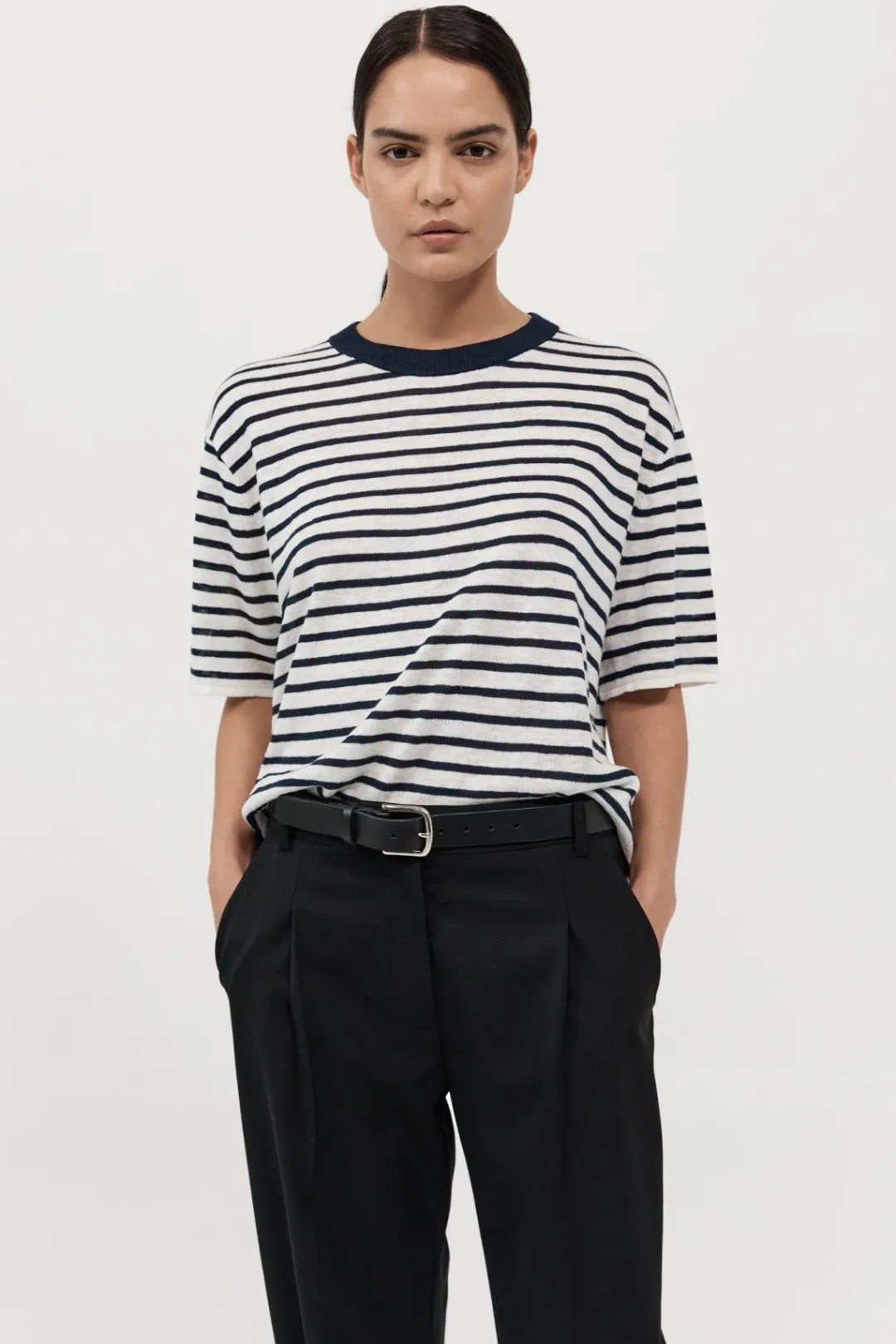 Knitwear*St. Agni Copain Knit Tee - Brenton Stripe
