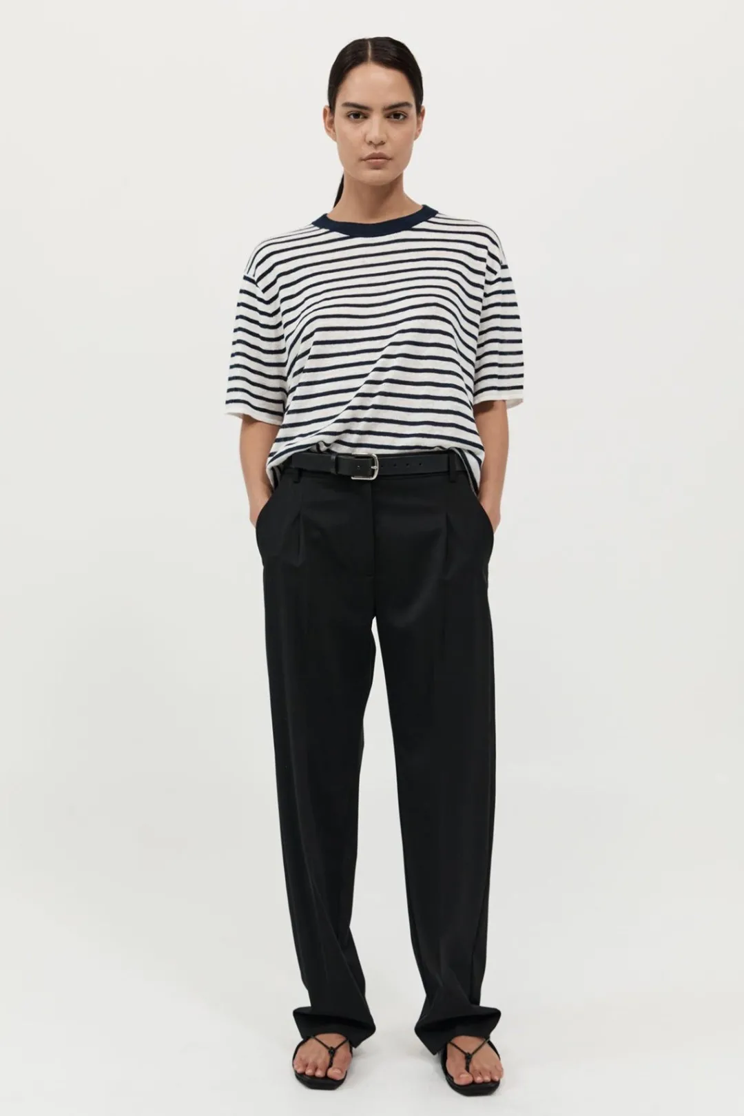 Tops*St. Agni Copain Knit Tee - Brenton Stripe
