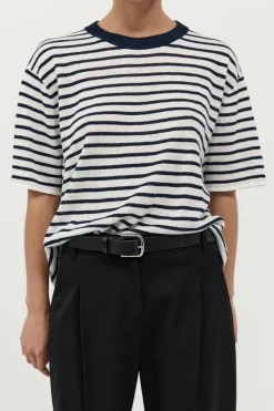 Basics*St. Agni Copain Knit Tee - Brenton Stripe