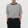 T-Shirts*St. Agni Copain Knit Tee - Brenton Stripe
