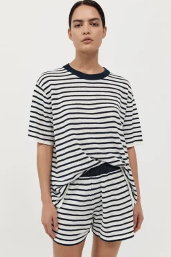 T-Shirts*St. Agni Copain Knit Tee - Brenton Stripe