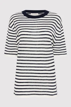 T-Shirts*St. Agni Copain Knit Tee - Brenton Stripe