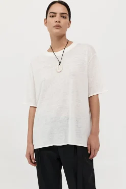 Basics*St. Agni Copain Knit Tee - Off White