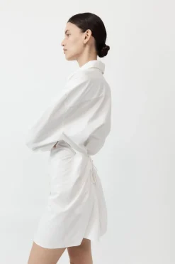 Dresses*St. Agni Cotton Oversized Shirt Dress - White