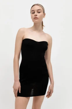 Dresses*St. Agni Curve Knit Mini Dress - Black