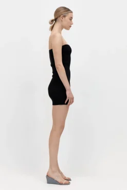 Dresses*St. Agni Curve Knit Mini Dress - Black