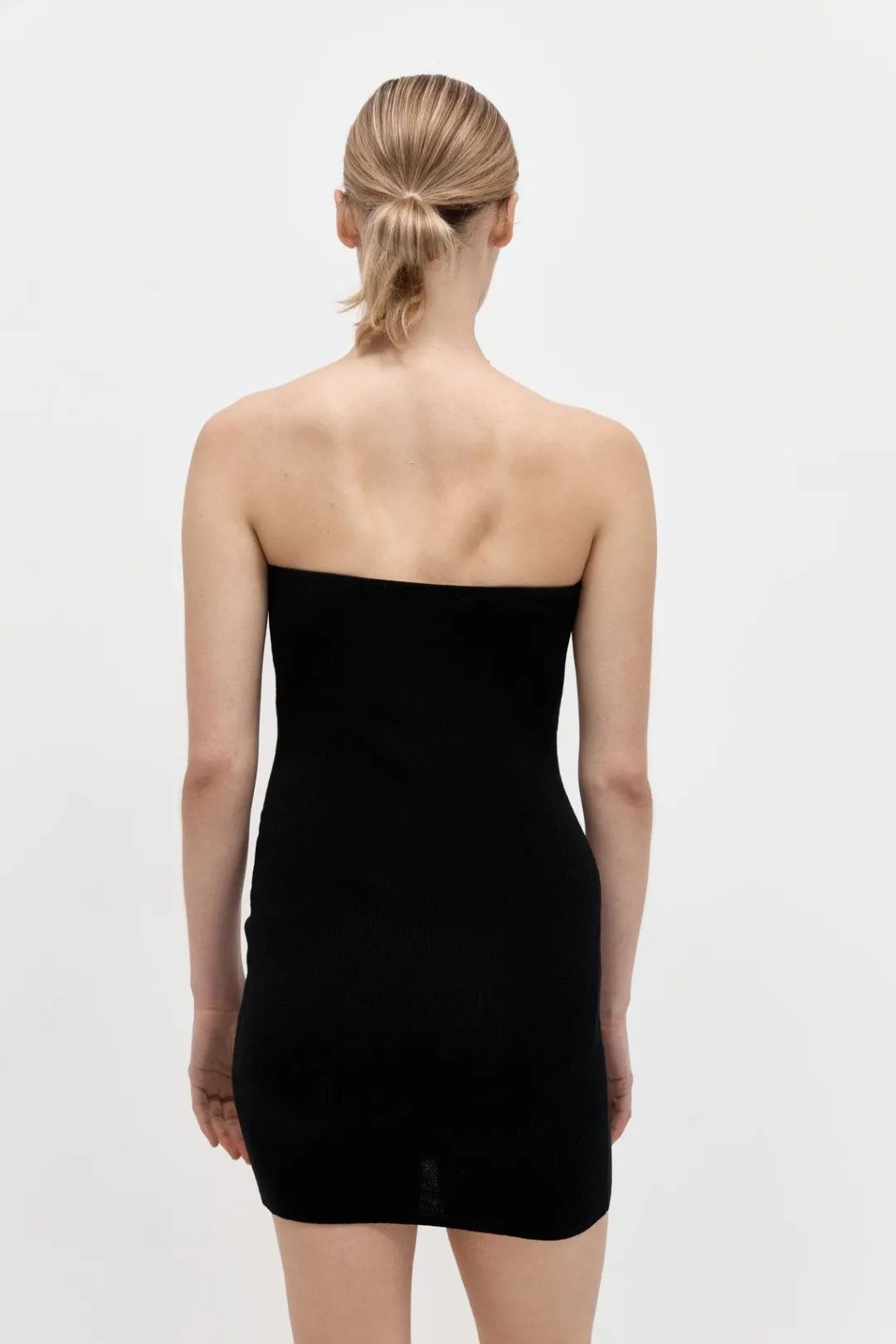 Dresses*St. Agni Curve Knit Mini Dress - Black