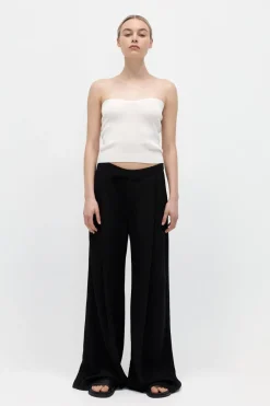 Tops*St. Agni Curve Knit Top - White