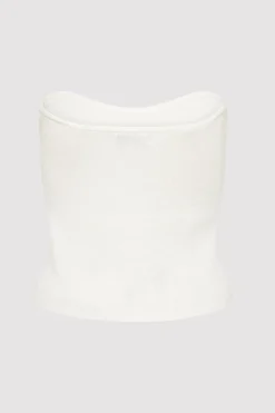 Tops*St. Agni Curve Knit Top - White