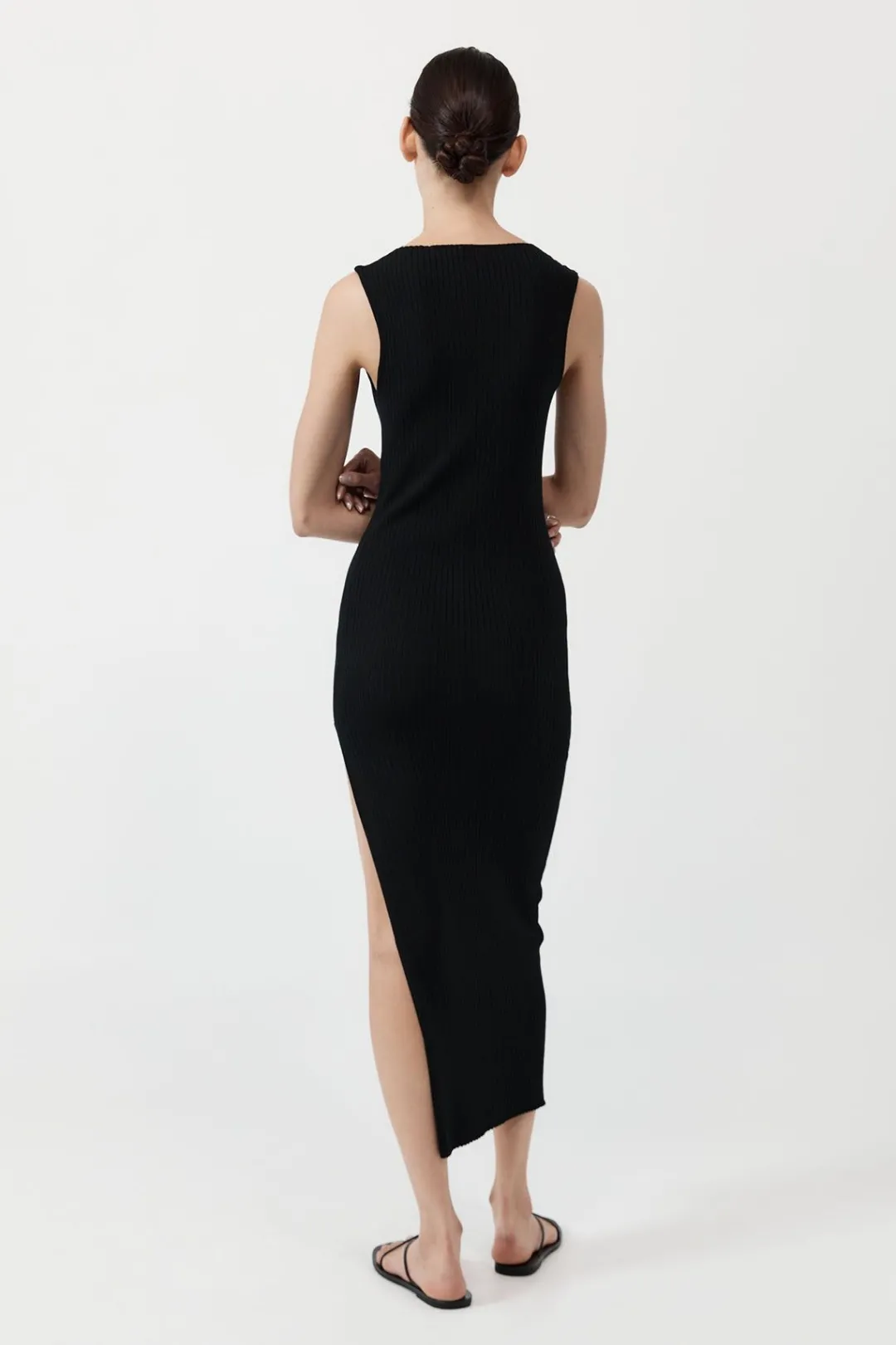 Knitwear*St. Agni Cut Away Knit Dress - Black
