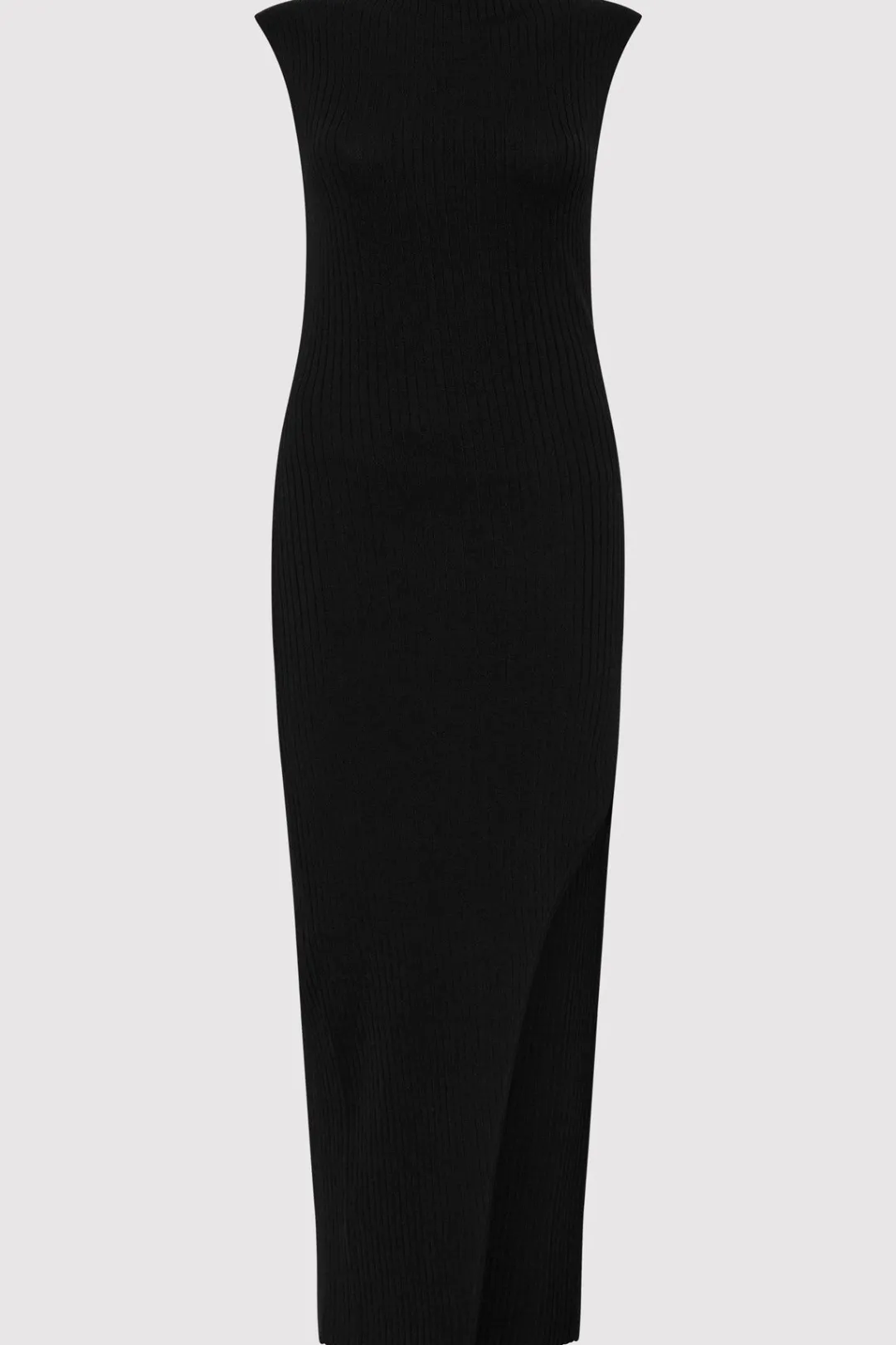 Knitwear*St. Agni Cut Away Knit Dress - Black