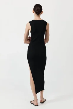 Dresses*St. Agni Cut Away Knit Dress - Black