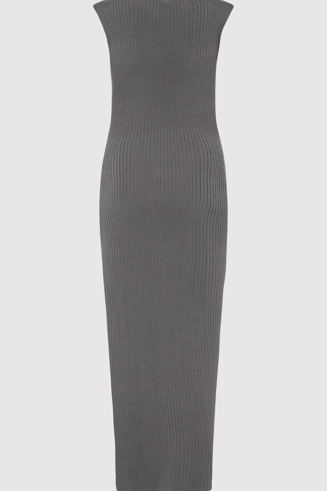 Dresses*St. Agni Cut Away Knit Dress - Stone Grey